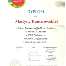 dyplom Martyna Komarowska