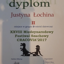 Dyplom Justynki
