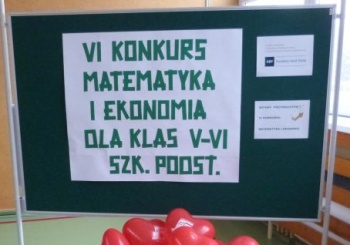 II miejsce w konkursie Matematyka i Ekonomia
