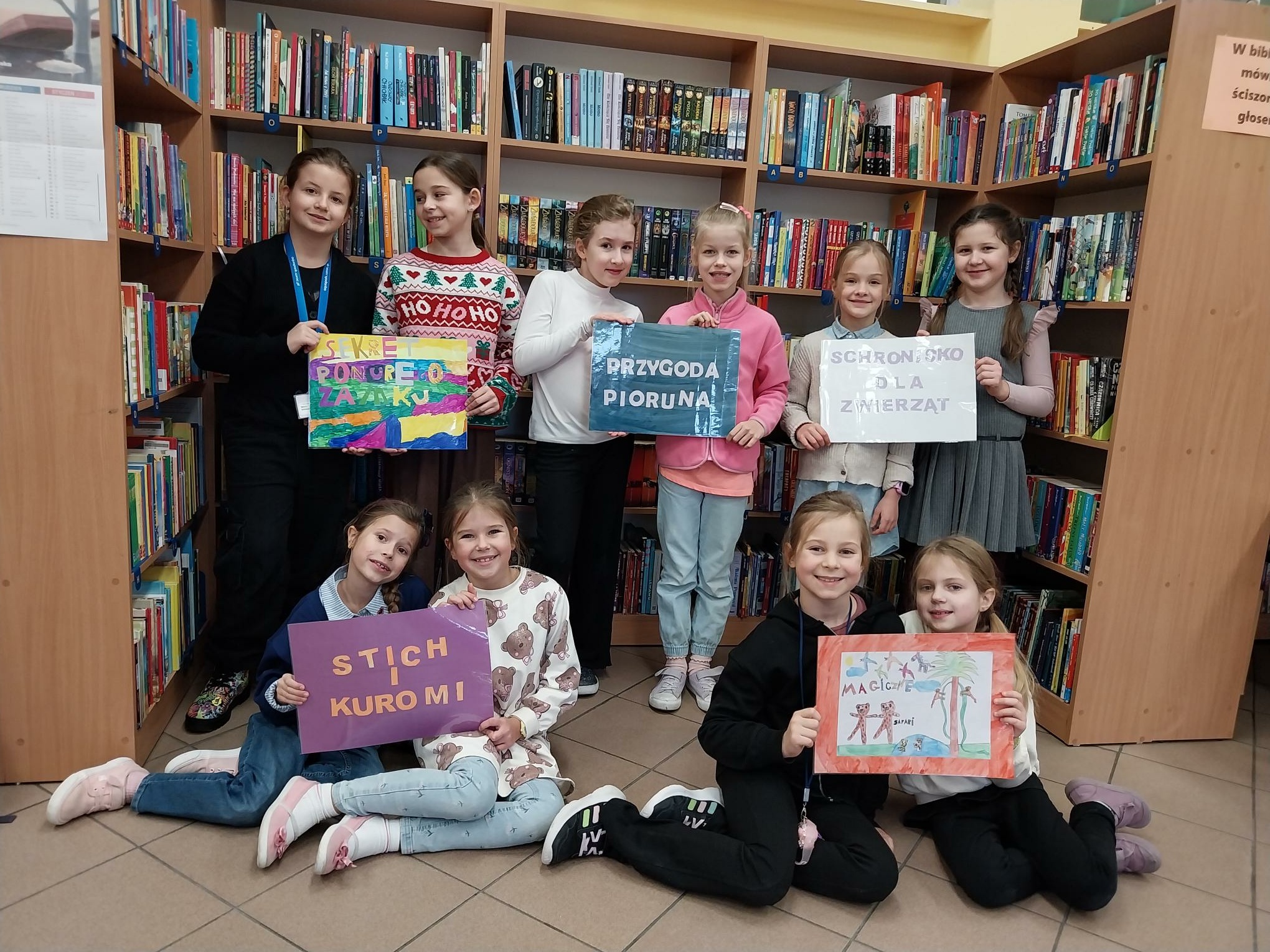 Uczennice z naszej szkoły z Kawiarenką Literacką w Przedszkolu nr 33