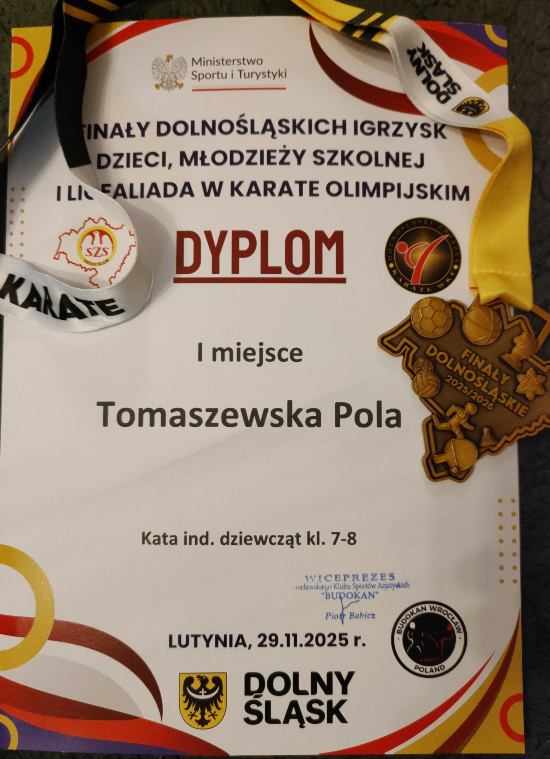 Sukces Poli w Karate