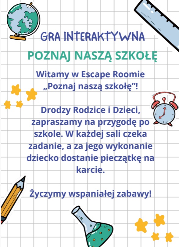18.02 – Escape Room „Poznaj naszą szkołę”